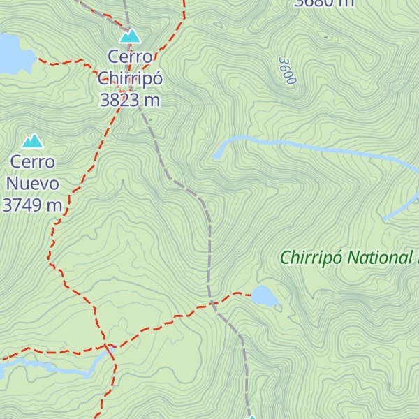 Map of Cerro Noreste