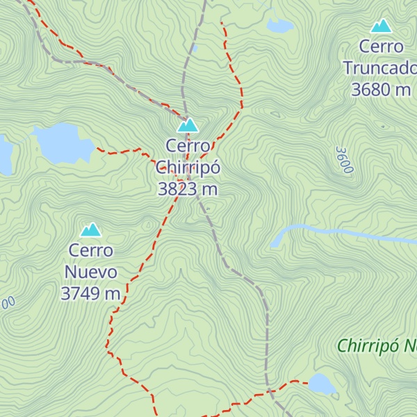 Map of Cerro Pirámide