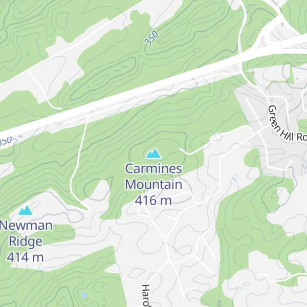 Map of Carmines Mountain