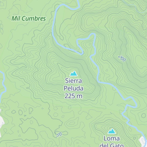 Map of Sierra Peluda