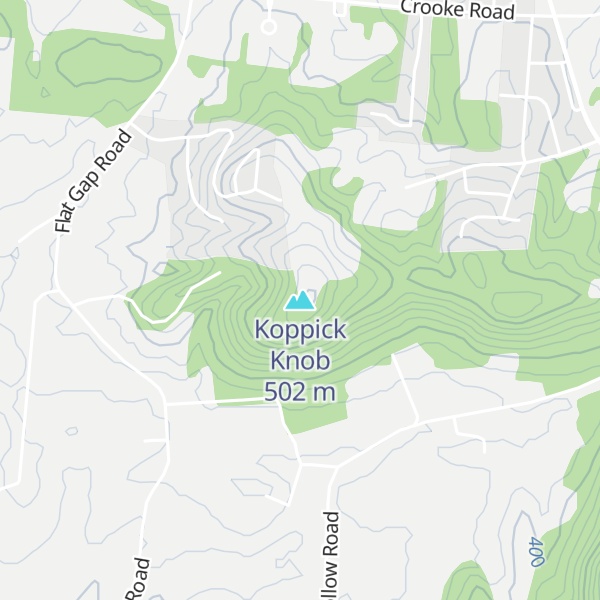 Map of Koppick Knob