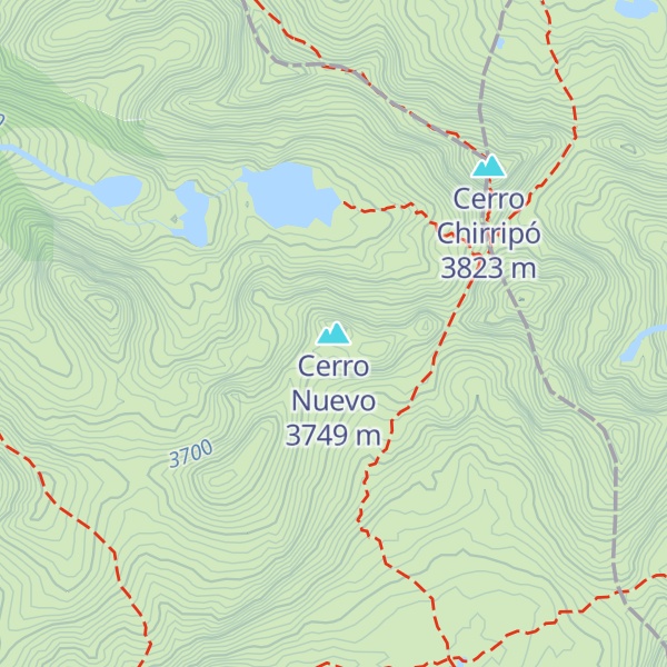 Map of Cerro Nuevo