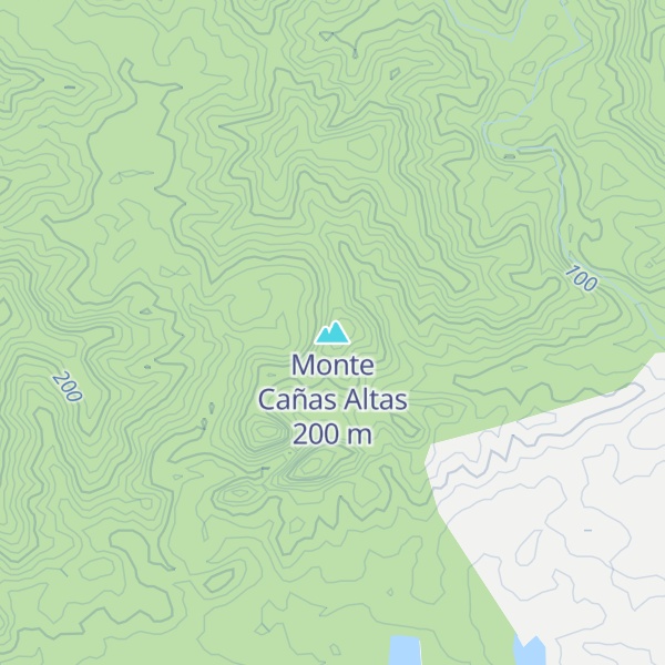 Map of Monte Cañas Altas