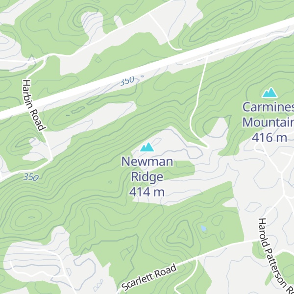 Map of Newman Ridge