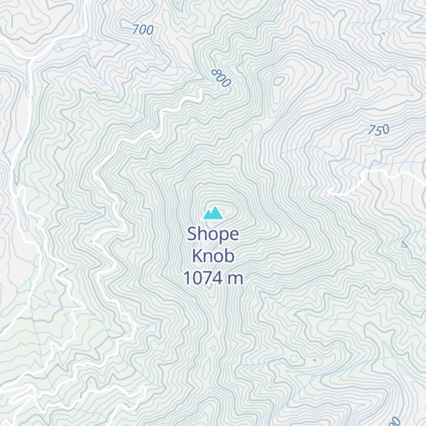 Map of Shope Knob