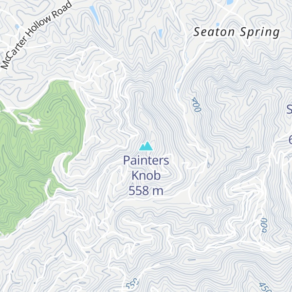 Map of Painters Knob