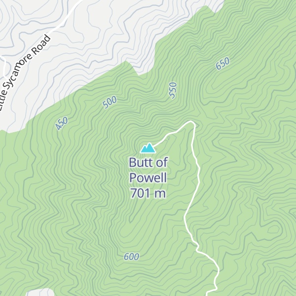 Map of Butt of Powell