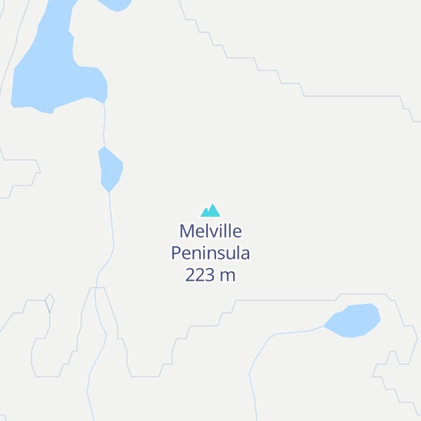 Map of Melville Peninsula