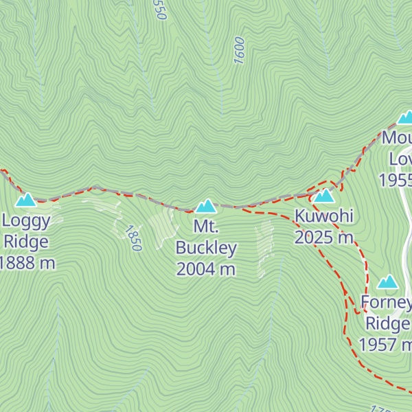 Map of Mt. Buckley