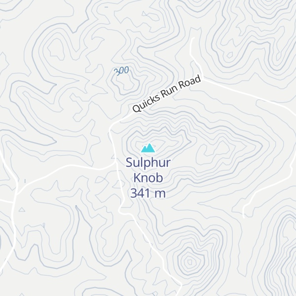 Map of Sulphur Knob
