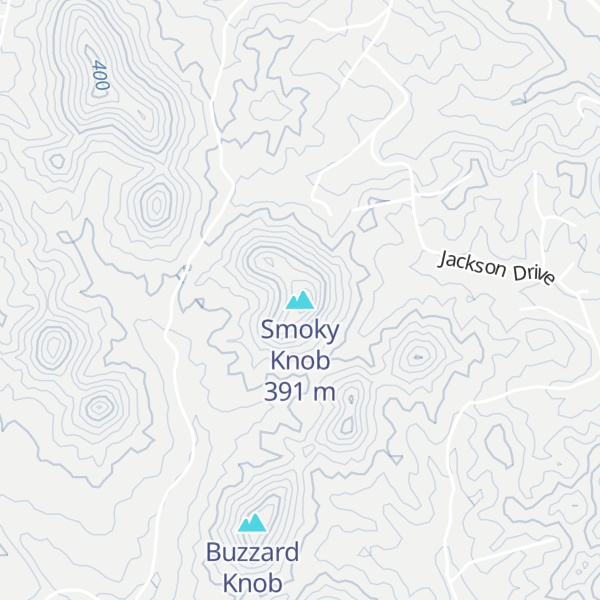Map of Smoky Knob