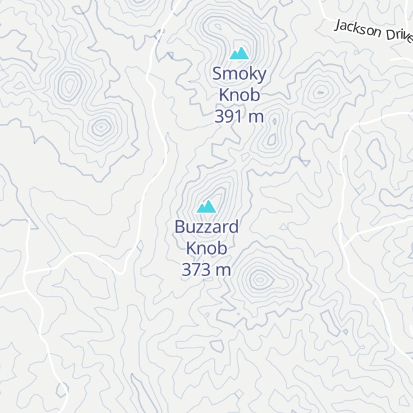Map of Buzzard Knob