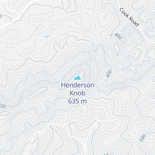 Map of Henderson Knob