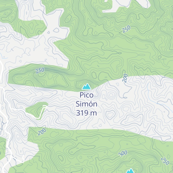 Map of Pico Simón