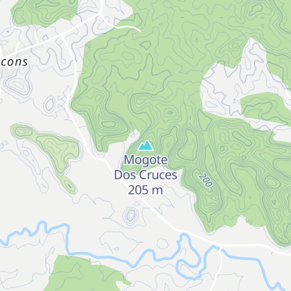 Map of Mogote Dos Cruces