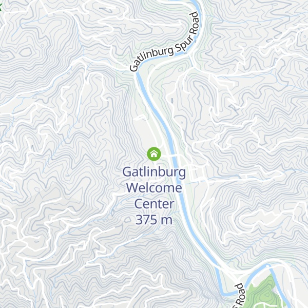 Map of Gatlinburg Welcome Center