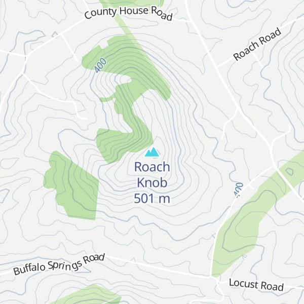Map of Roach Knob