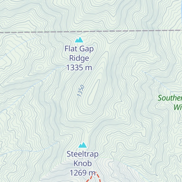 Map of Dicks Knob