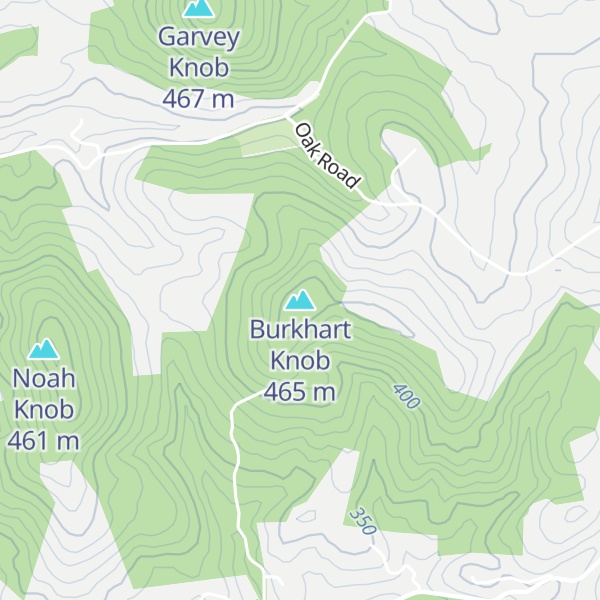 Map of Burkhart Knob