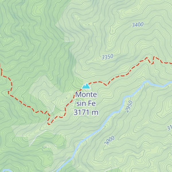 Map of Monte sin Fe