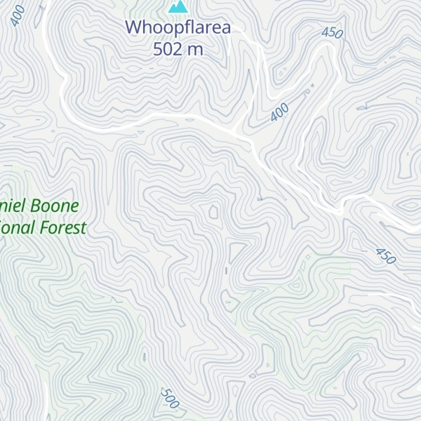 Map of Bargers Knob