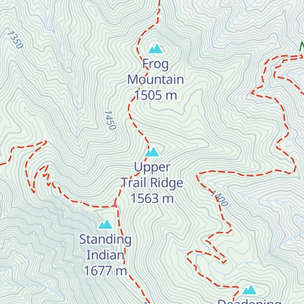 Map of Upper Trail Ridge