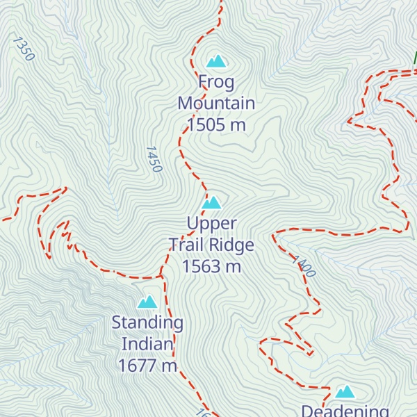 Map of Lower Trail Ridge