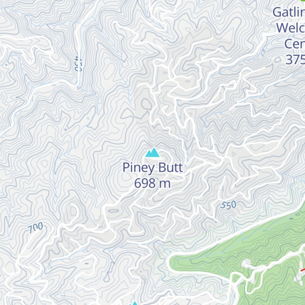 Map of Piney Butt