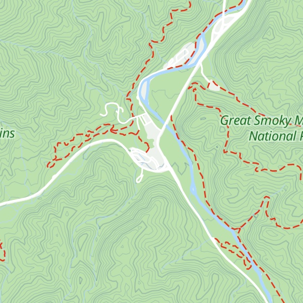 Map of Sugarlands Visitor Center