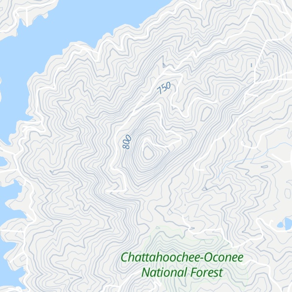 Map of Charlie Mountain
