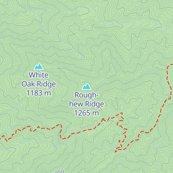 Map of Rough-hew Ridge