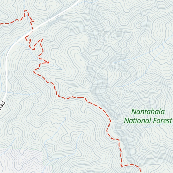 Map of Rocky Cove Knob
