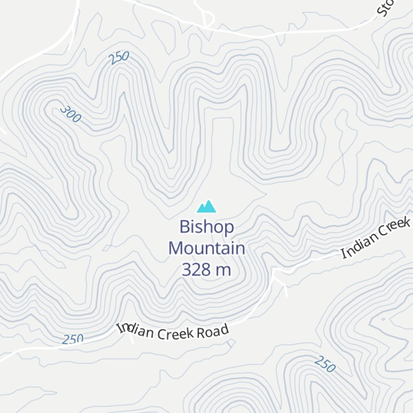 Map of Bishop Mountain