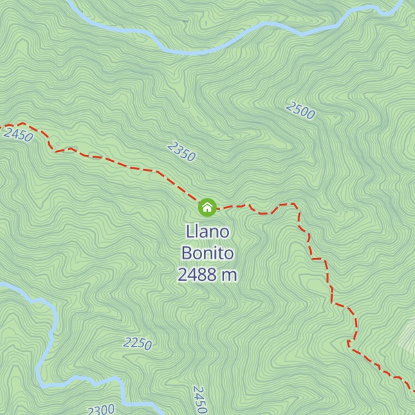 Map of Llano Bonito