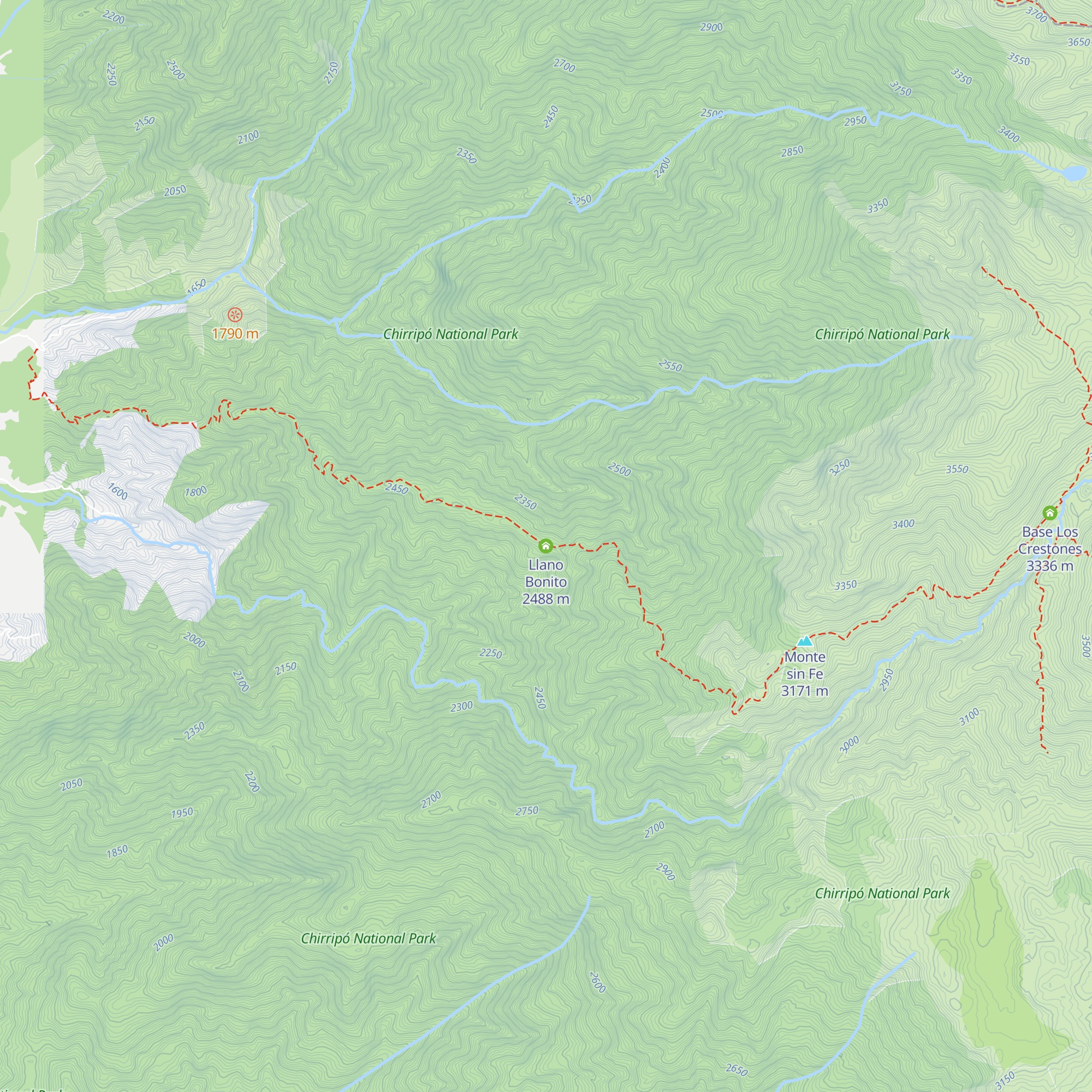 Llano Bonito map