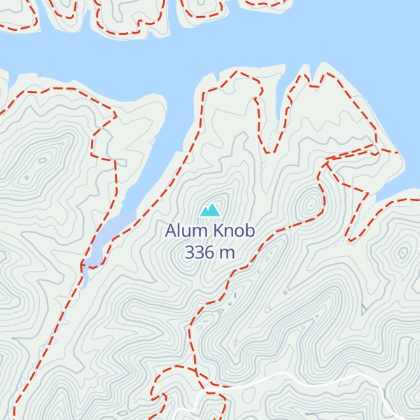 Map of Alum Knob