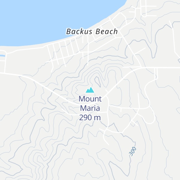 Map of Mount Maria