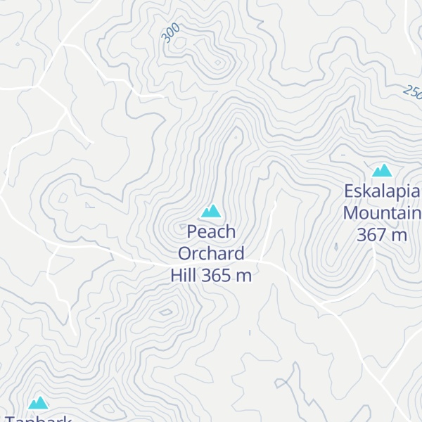 Map of Peach Orchard Hill