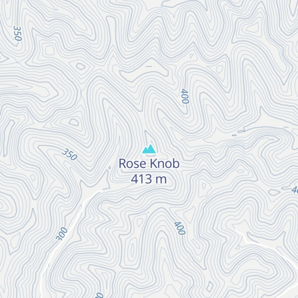Map of Rose Knob