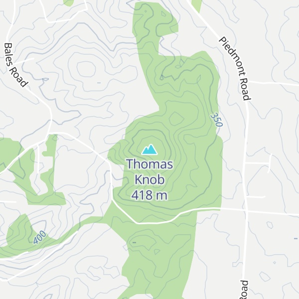 Map of Thomas Knob