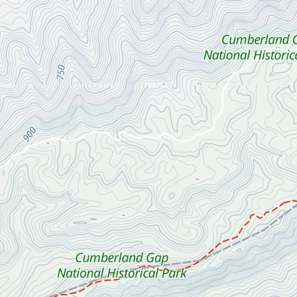 Map of Brush Mountain