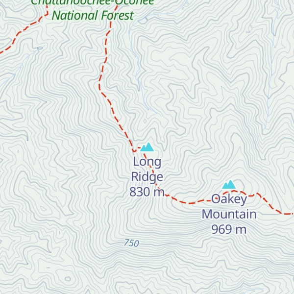 Map of Long Ridge