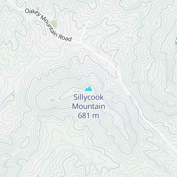 Map of Sillycook Mountain