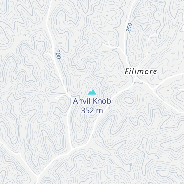Map of Anvil Knob