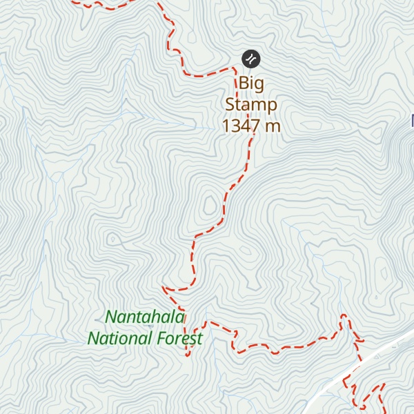 Map of Panther Knob