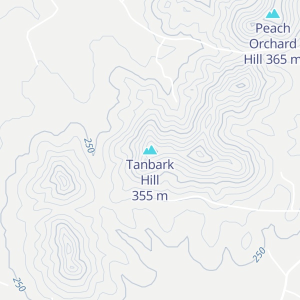 Map of Tanbark Hill