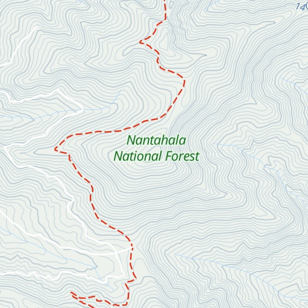 Map of Burningtown Bald