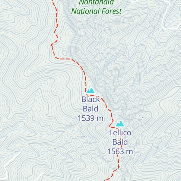 Map of Black Bald