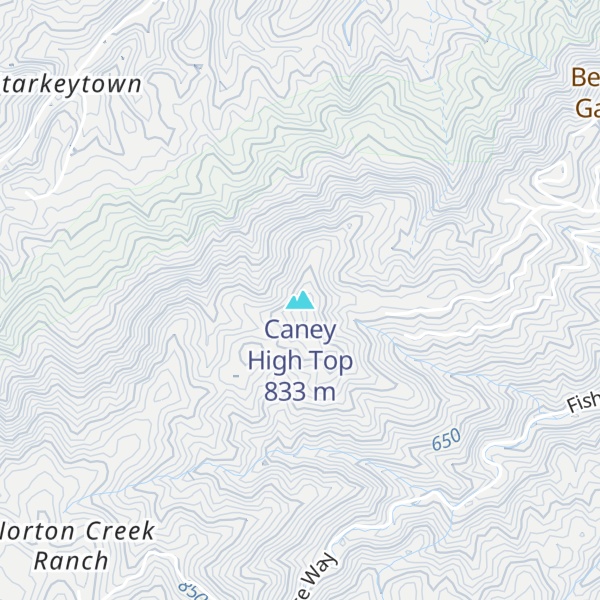 Map of Caney High Top