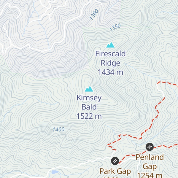 Map of Kimsey Bald